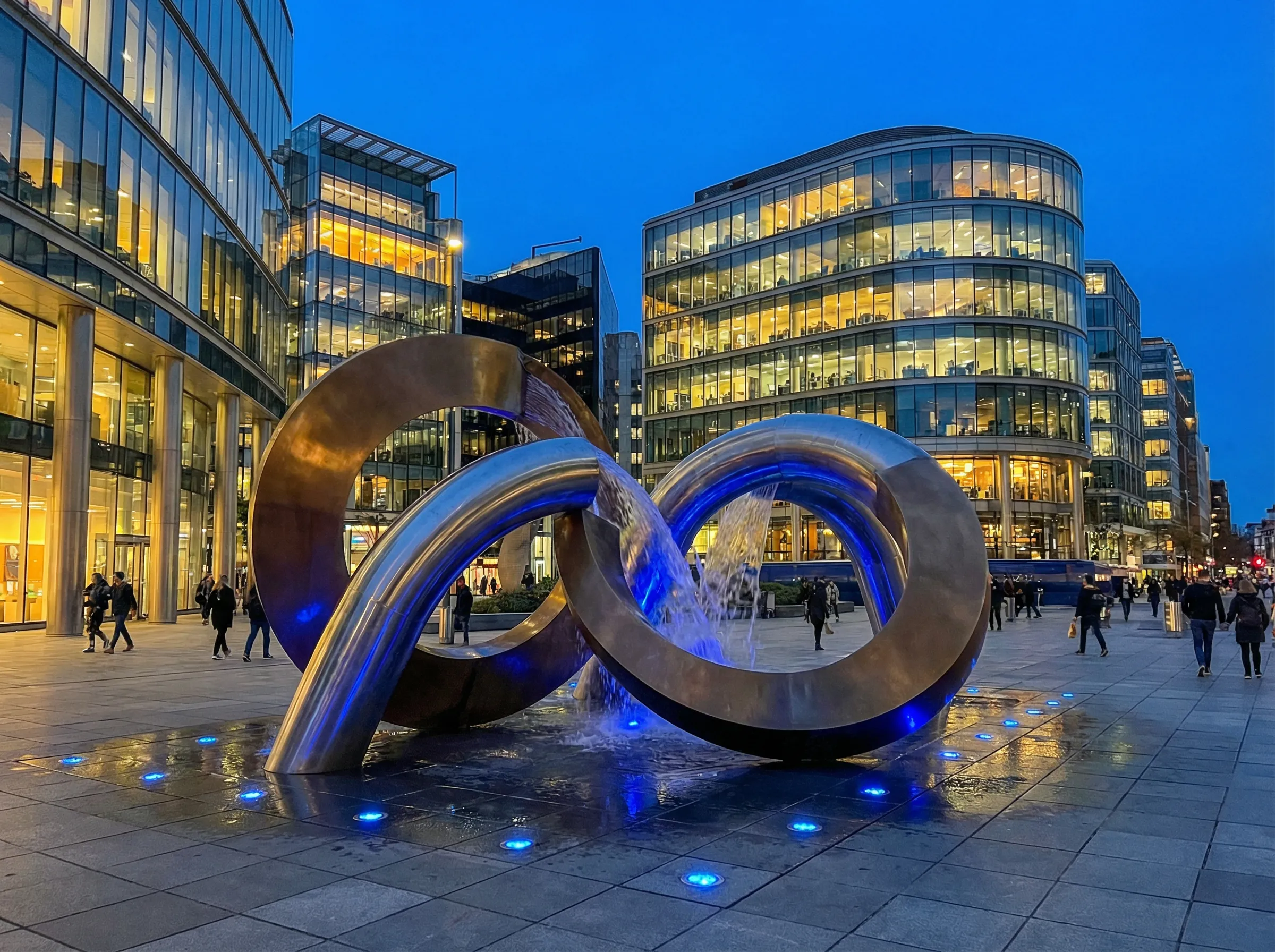 现代雕塑喷泉 - 喷水 公共艺术装置