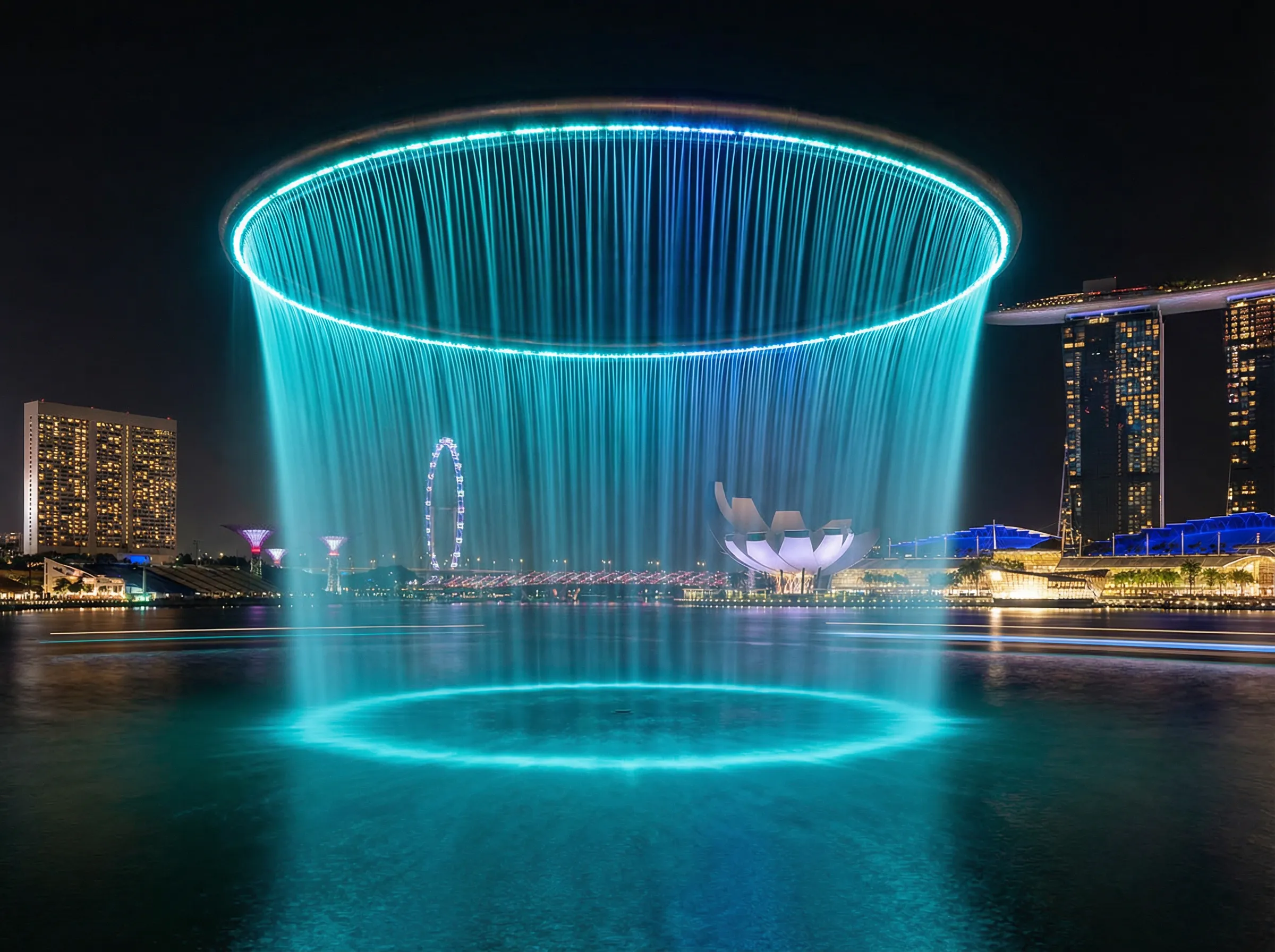 新加坡滨海湾水幕 - 喷水 标杆项目